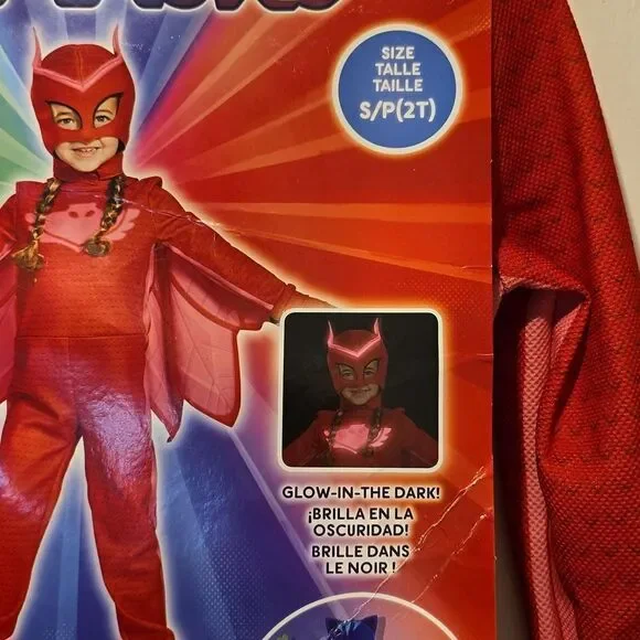 BRAND NEW HALLOWEEN TODDLER DELUXE PJ MASKS OWLETTE HALLOWEEN COSTUME JUMPSUIT - Picture 13 of 16